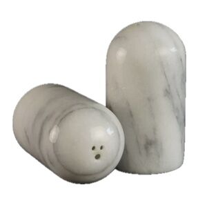 Vintage Marble Salt & Pepper Shaker Set